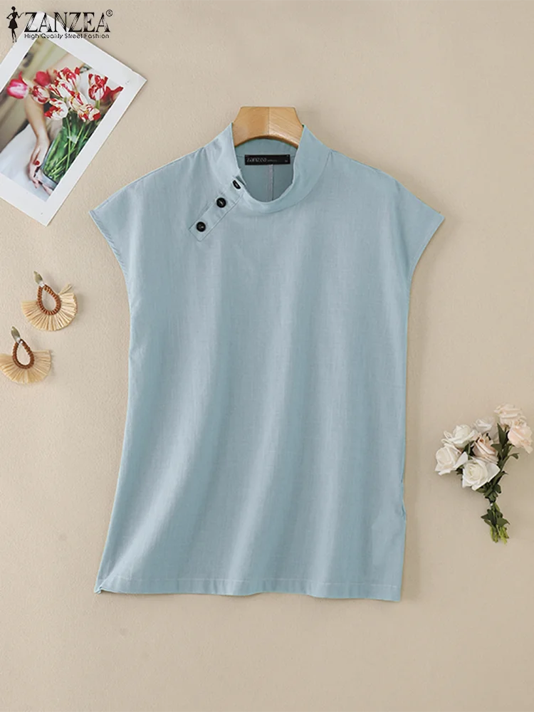Blusa de lino y algodón Celmia
