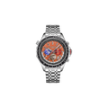 Weltzeituhr Mechanisch Quarz Orange