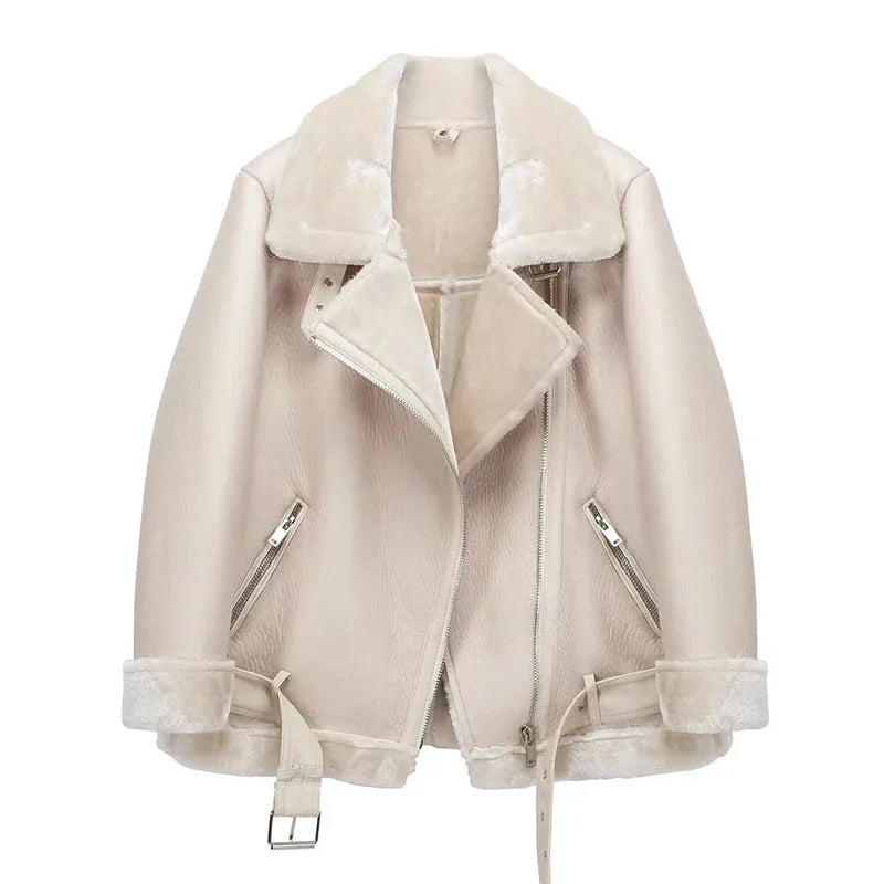 Chaqueta Aviador de Piel Sintética