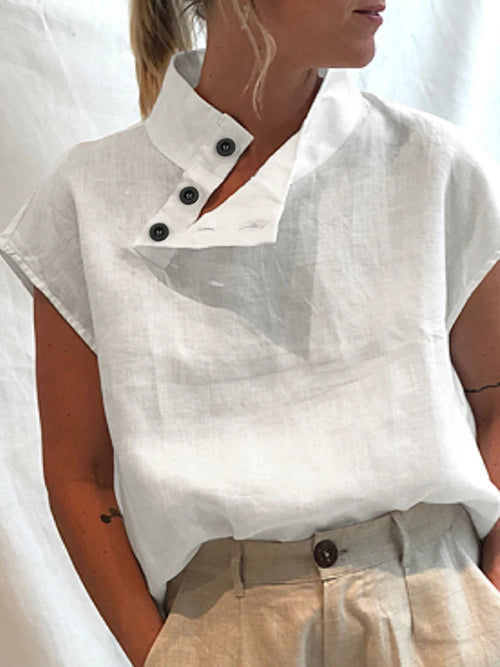 Blusa de lino y algodón Celmia
