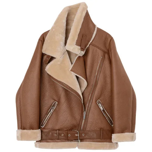 Chaqueta Aviador de Piel Sintética