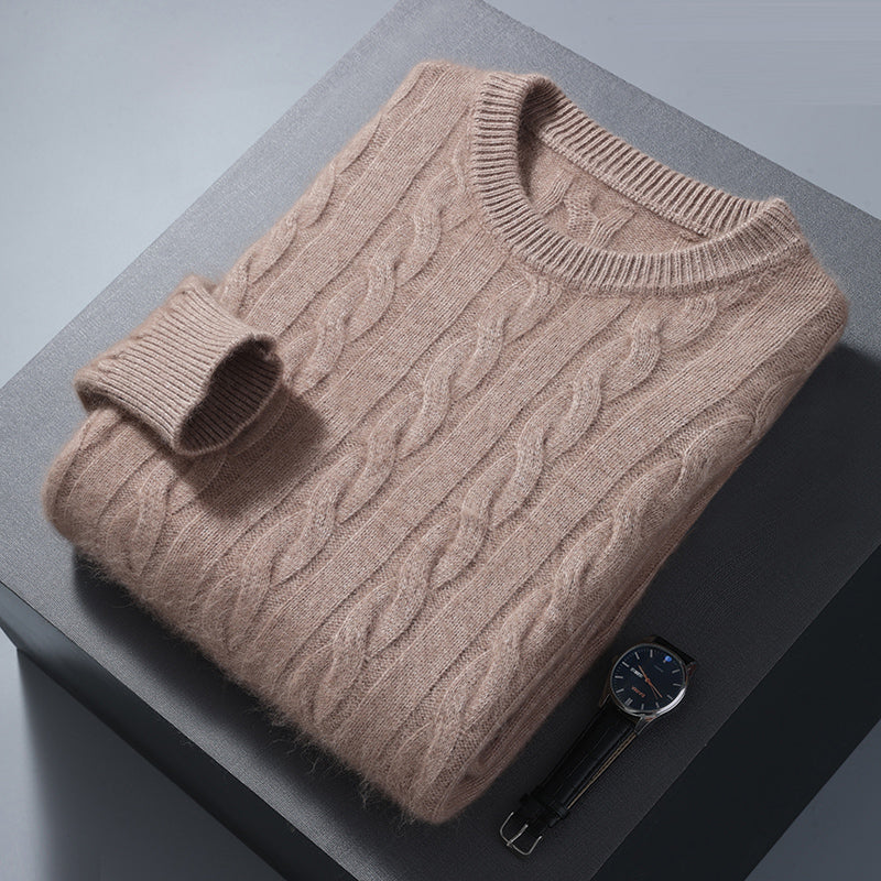 Jersey de cachemir en punto trenzado