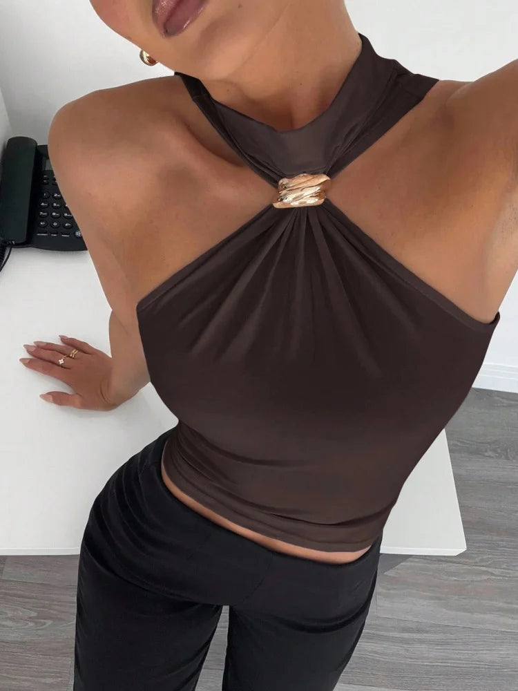 Top Corto Halter