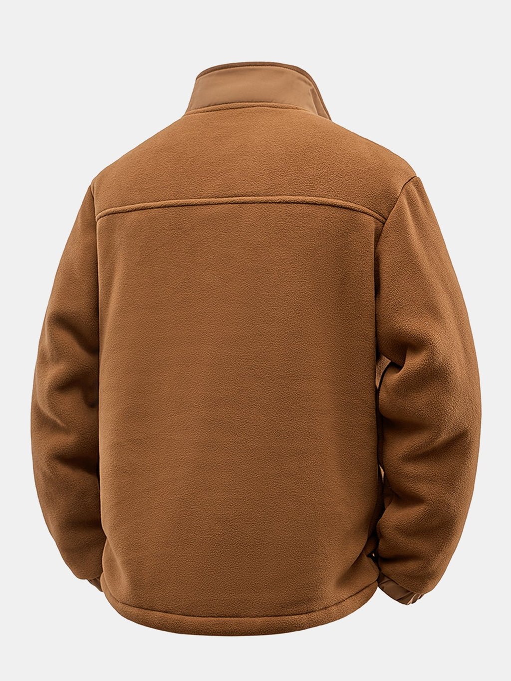 Chaqueta polar con cremallera y cuello alto