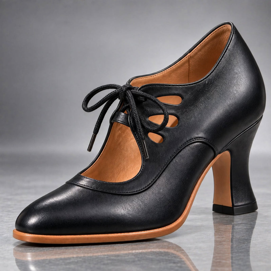 Tacones con cordones