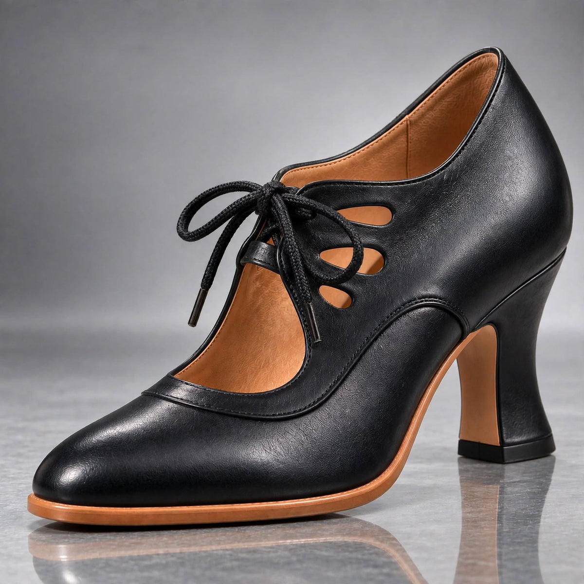 Tacones con cordones
