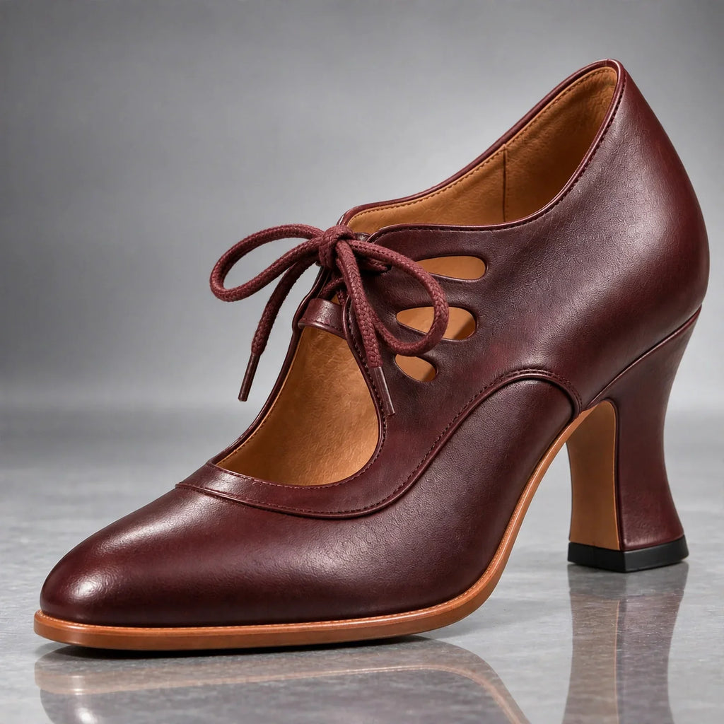 Tacones con cordones