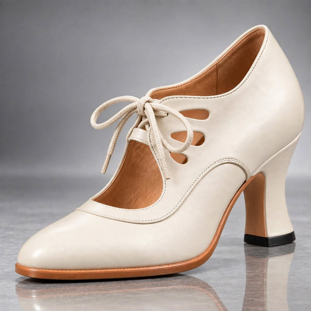 Tacones con cordones