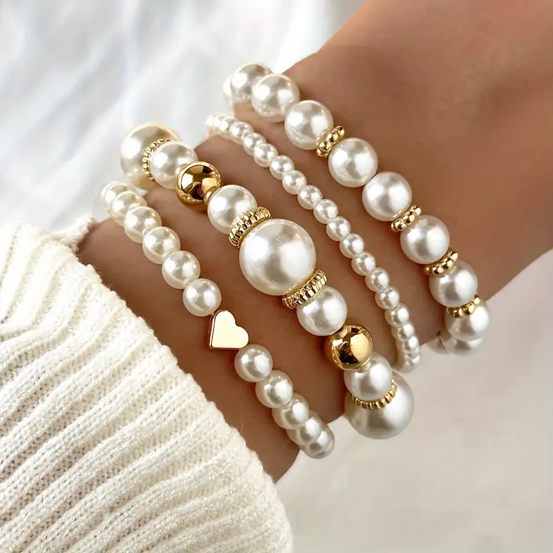 Pulseras de Perlas Clásicas