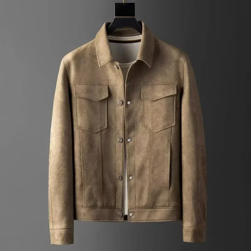 Chaqueta de cuero elegante