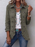Embroidered Ruffle Jacket