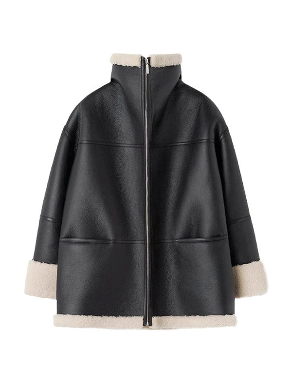 Chaqueta con cálido forro de pelo