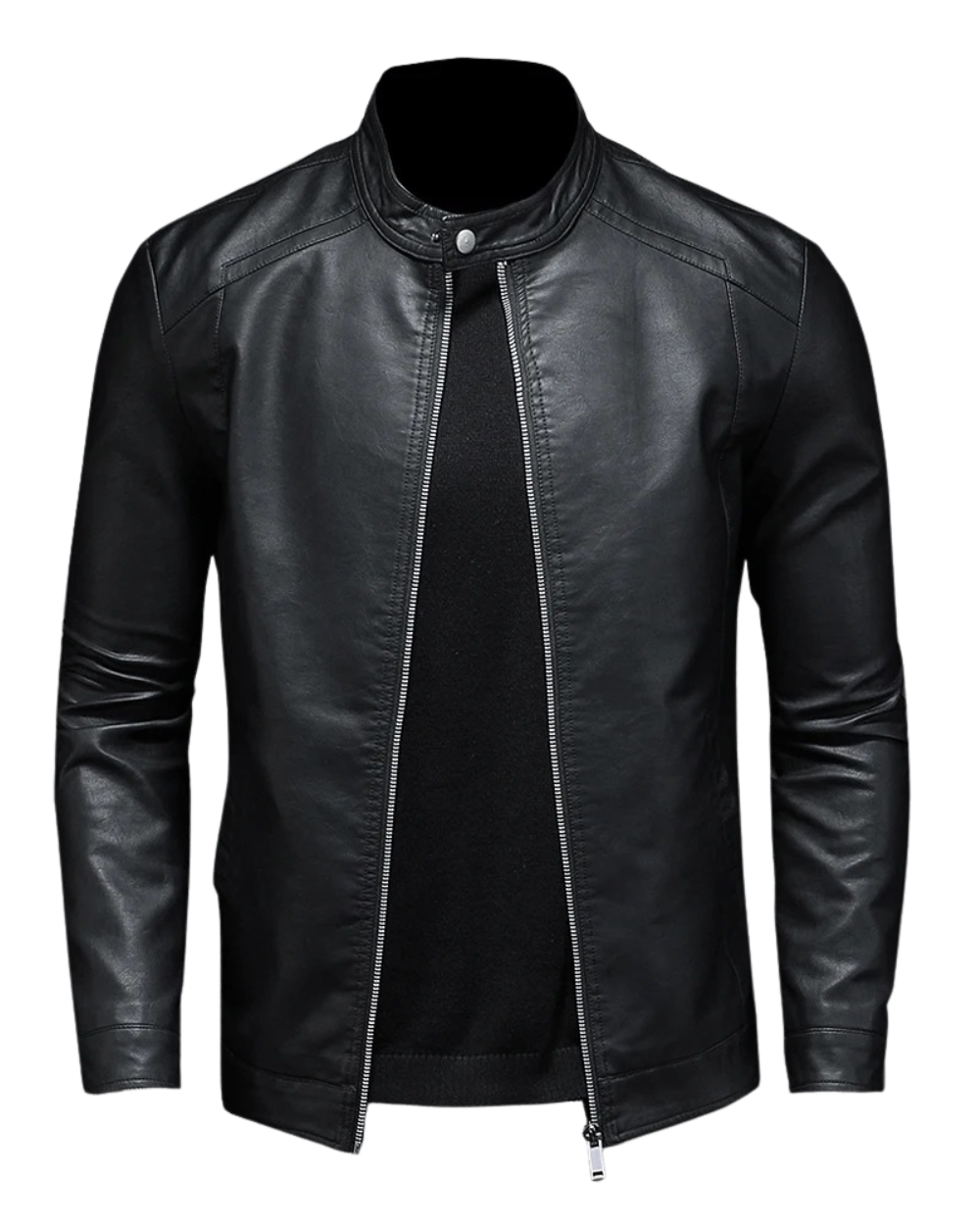 Chaqueta de cuero clásica